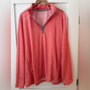 Vineyard Vines On-the-go Sankaty Quarter Zip - Resort Red